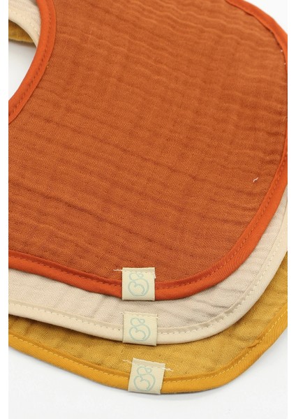 Müslin Önlük 3'lü 60101 Kiremit Bej Hardal modelleri