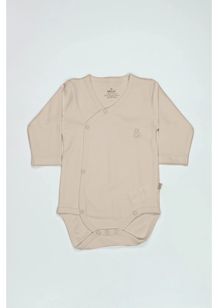 Organik Natural Basic Style Kruvaze Uzun Kol Body BS17102 Bej