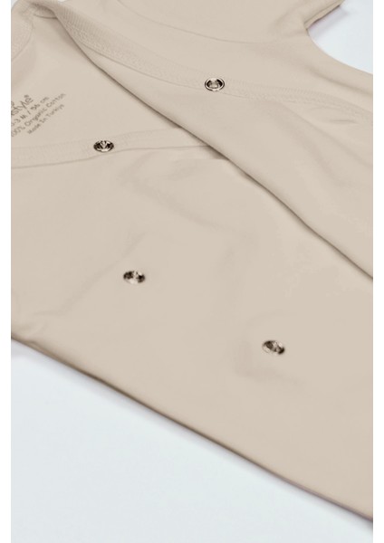 Organik Natural Basic Style Kruvaze Uzun Kol Body BS17102 Bej fırsatları