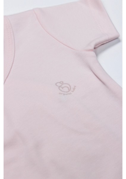 Organik Natural Basic Style Kruvaze Yarım Kol Body BS17101 Pembe modelleri