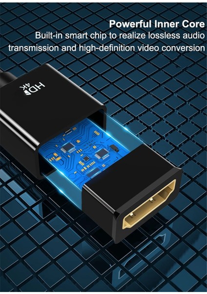 Mini Displayport To HDMI Ekran Bağlantı Noktasından Thunderbolt HDMI Uyumlu Dönüştürücü Mini Dp HDMI Adaptörü 4k@2k Görüntü Kalitesi Kablo