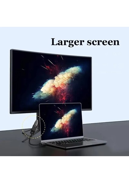 Mini Displayport To HDMI Ekran Bağlantı Noktasından Thunderbolt HDMI Uyumlu Dönüştürücü Mini Dp HDMI Adaptörü 4k@2k Görüntü Kalitesi Kablo