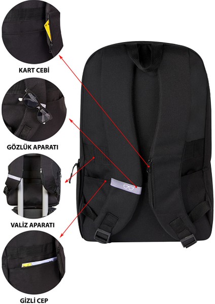 Yeni Sezon Laptop Bolmeli Erkek Sirt Cantasi - S5KG87Z8 modelleri