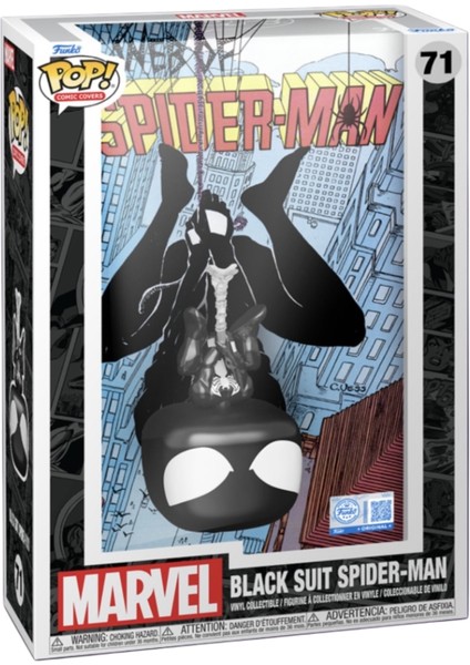 Marvel Black Suit Spider-Man Web Of Spider-Man #08 Pop! Comic Covers #71