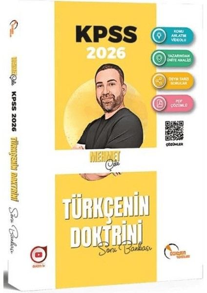 2026 KPSS Türkçenin Doktrini Soru Bankası Çözümlü / Mehmet Çele