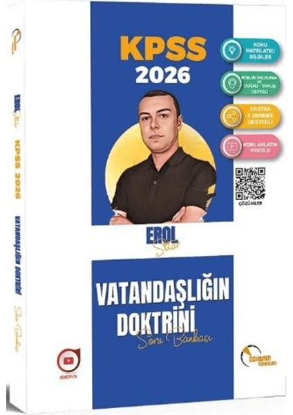 2026 KPSS Vatandaşlık Doktrini Soru Bankası Çözümlü / Erol Sitar