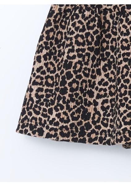 Yeni Sezon Beli Lastikli Leopar Desenli Kiz Cocuk Etek - S5IV77Z4 fiyatları