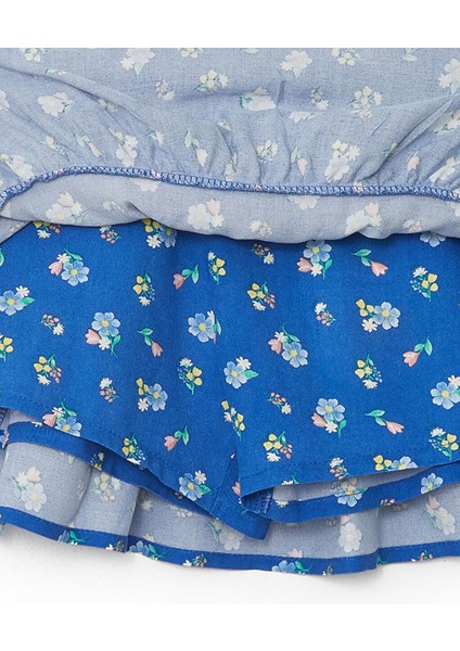 Yeni Sezon Beli Lastikli Cicekli Kiz Bebek Etek - S4NT45Z1 modelleri