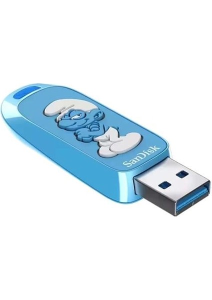 Sandısk 128GB Smurf SDCZIS-128G-G46 USB 3.2 Bellek