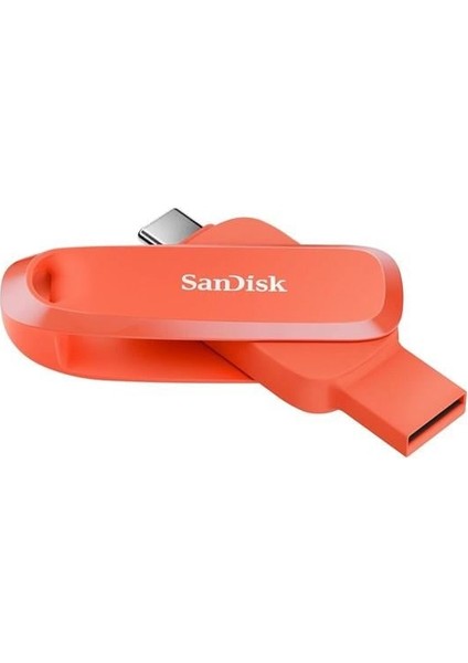 Sandısk 128GB Phone Drıve Dual SDDDC6-128G-G46NO Typec USB Bellek Orange