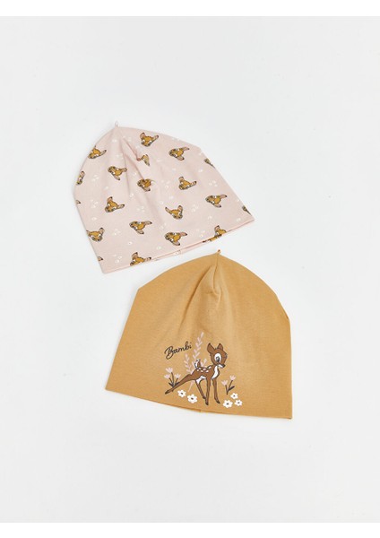 Yeni Sezon Bambi Baskili Kiz Bebek Bere 2'li - S56412Z1