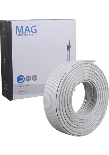 Fırsat Byr Rg6 U4 64 Tel Smart Anten Kablosu 100 Mt. Yeni