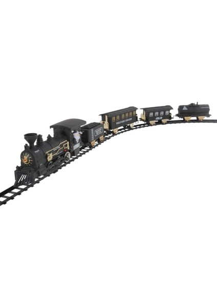 Sesli ve Işıklı Raylı Tren Siyah modelleri