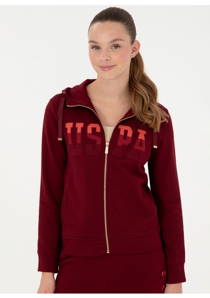 Kapüşon Yaka Bordo Kadın Sweatshırt SW01-SK024 modelleri