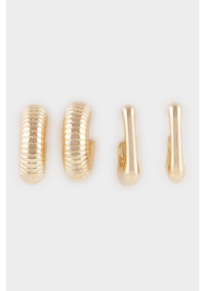 Kadın 2'li Gold Küpe F1401AXNS