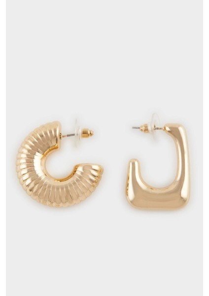 Kadın 2'li Gold Küpe F1401AXNS
