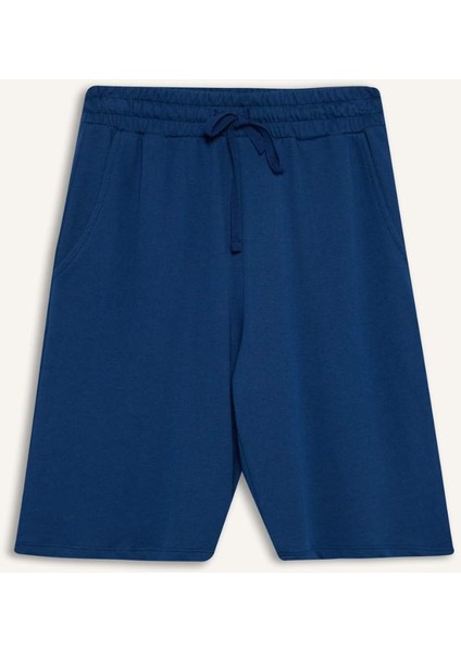 Regular Fit Esnek Belli Düz Paça Bermuda Şort N7439AZ25HS