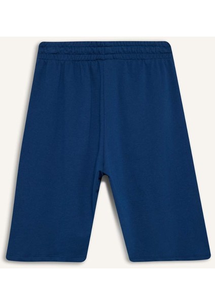 Regular Fit Esnek Belli Düz Paça Bermuda Şort N7439AZ25HS