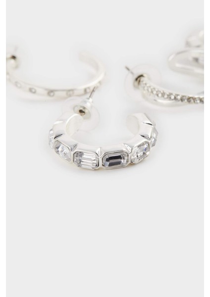 Kadın 3'lü Silver Küpe F1398AXNS