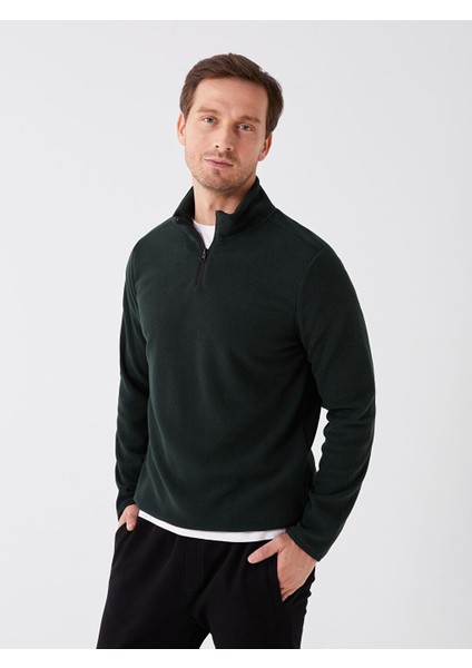 Dik Yaka Uzun Kollu Polar Erkek Sweatshirt (W3) fiyatları