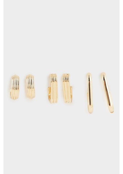 Kadın 3'lü Gold Küpe F1405AXNS