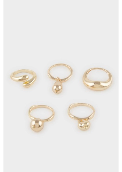 Kadın 5'li Gold Küpe F1344AXNS