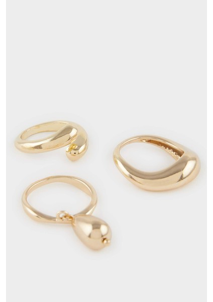 Kadın 5'li Gold Küpe F1344AXNS