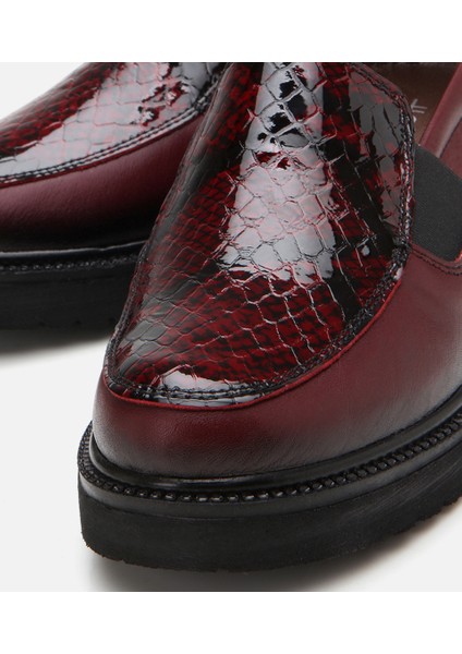 01AYH294670A178 HAKIKI Deri Siyah Kadın Loafer modelleri