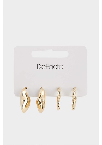 Kadın 2'li Gold Küpe F1410AXNS