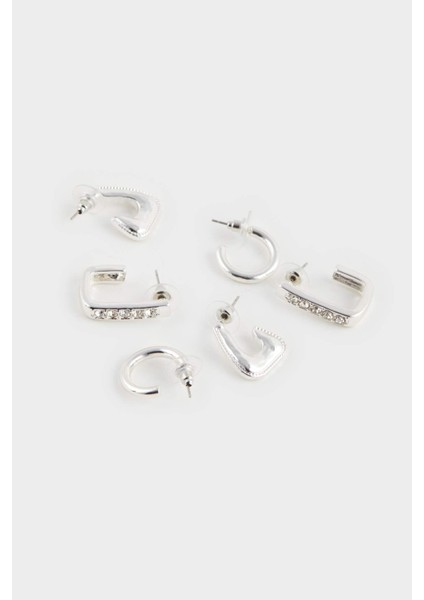 Kadın 3'lü Silver Küpe F1396AXNS