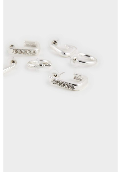 Kadın 3'lü Silver Küpe F1396AXNS