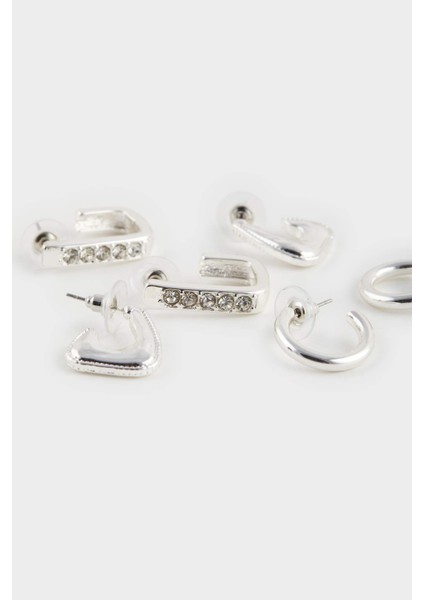 Kadın 3'lü Silver Küpe F1396AXNS