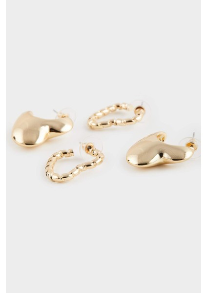 Kadın 2'li Gold Küpe F1410AXNS