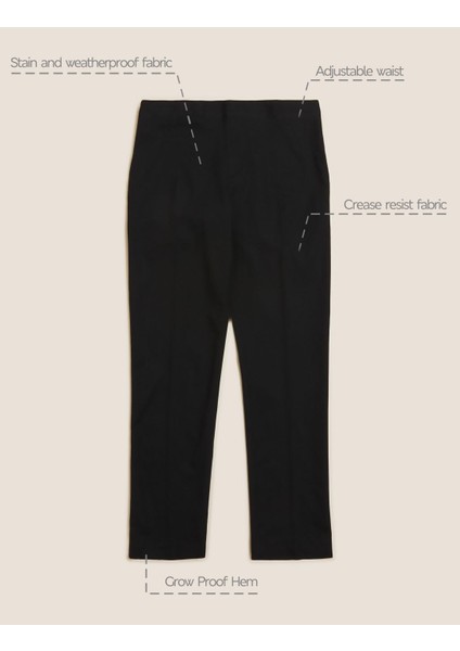 Slim Fit Okul Pantolonu (2-18 Yaş)