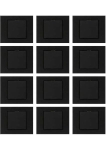 Ovivo Grano Siyah Anahtar 12'li Paket (Çerçeve Dahil)