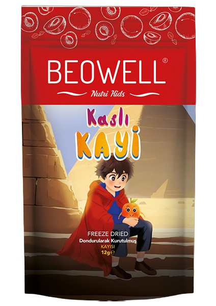Kaslı Kayi 12 gr | Freeze-Dried Dondurularak Kurutulmuş Kayısı Atıştırmalığı