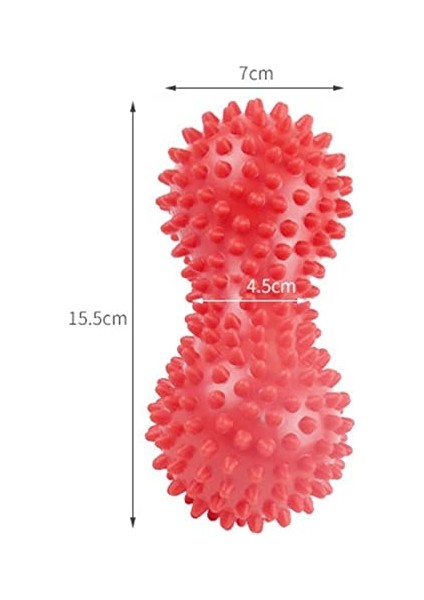 Mistaha Pvc Fıstık Dikenli Masaj Topu Açık ve Kapalı Fintness Egzersizi Için Fasya Topu (Yurt Dışından)