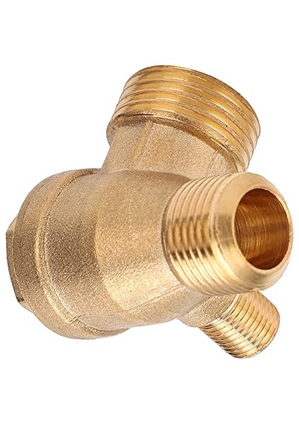 Panv Hava Kompresörü Çekvalfi, Pirinç Çekvalf 1/2X3/8X10 20.5X16.5X10 mm Hava Kompresörleri Için Ters Basınçlı Hava Akışı Için (Yurt Dışından)
