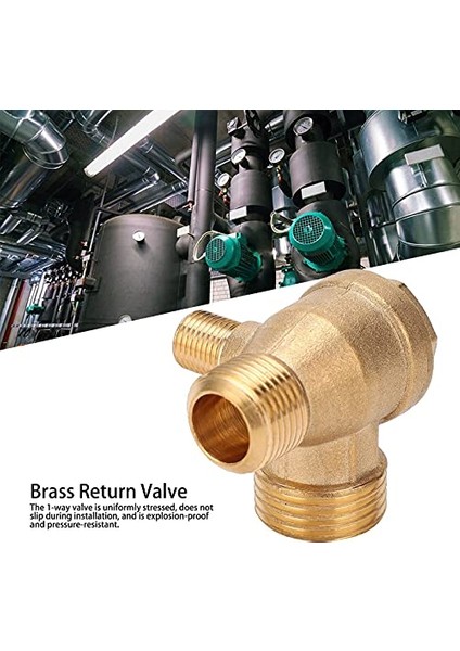 Panv Hava Kompresörü Çekvalfi, Pirinç Çekvalf 1/2X3/8X10 20.5X16.5X10 mm Hava Kompresörleri Için Ters Basınçlı Hava Akışı Için (Yurt Dışından) fiyatları