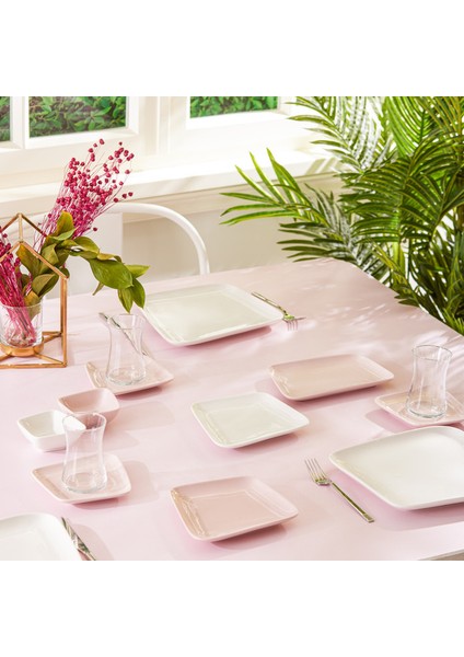 Naomi Pink 26 Parça 6 Kişilik Kahvaltı Takımı modelleri