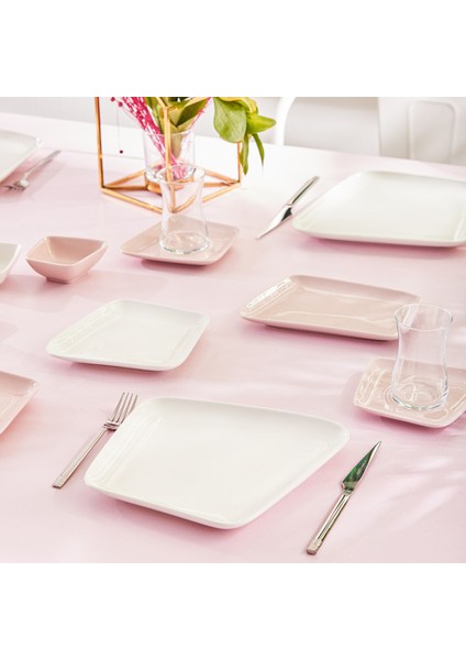 Naomi Pink 26 Parça 6 Kişilik Kahvaltı Takımı fırsatları