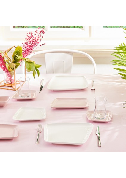 Naomi Pink 26 Parça 6 Kişilik Kahvaltı Takımı indirimleri
