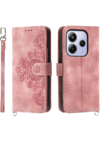 Xiaomi Redmi Note 14 4g Çoklu Kredi Kartı Yuvaları Bileklik Için Flip Case (Yurt Dışından)