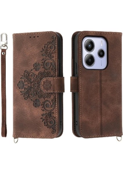 Xiaomi Redmi Note 14 4g Çoklu Kredi Kartı Yuvaları Bileklik Için Flip Case (Yurt Dışından)
