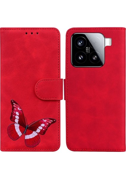 Xiaomi 15 Standı Pu Deri Telefon Kapağı (Yurt Dışından)