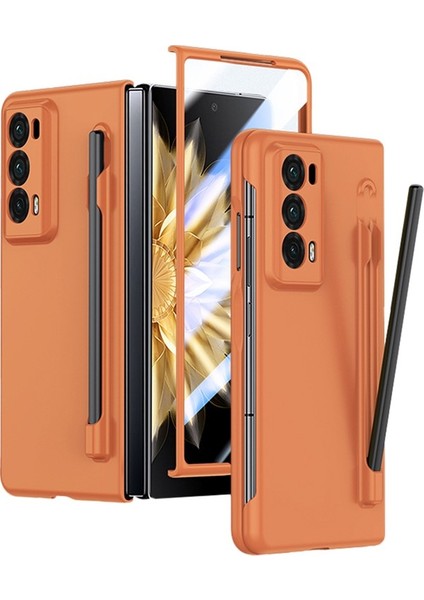 Honor Magic V2 5g Tüplü Cam Film ve Stylus ile Cilt Touch Telefon Kılıfı (Yurt Dışından)