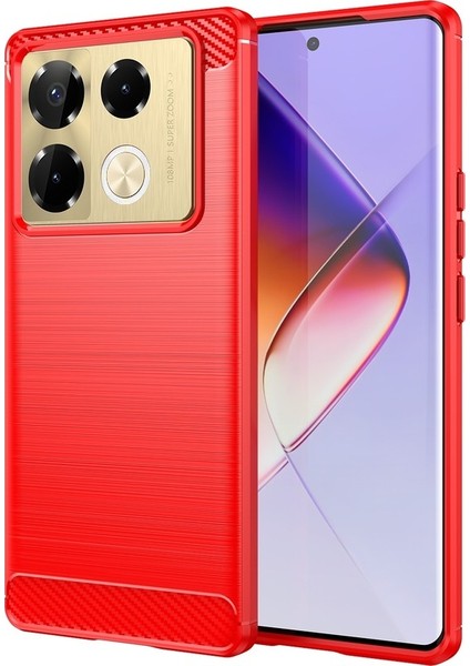 Infinix Note 40 Için Fırçalanmış Dokulu Tpu Kılıf (Yurt Dışından)