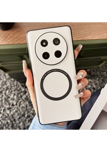 Honor Magic 7 Düşme Önleyici Pu Deri + Tpu Kapak Magsafe ile Uyumlu (Yurt Dışından)