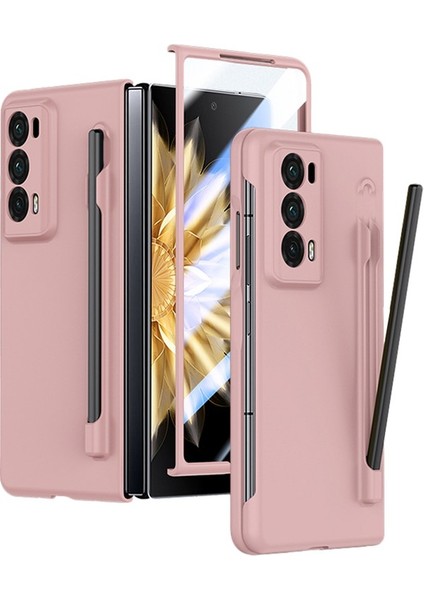 Honor Magic V2 5g Tüplü Cam Film ve Stylus ile Cilt Touch Telefon Kılıfı (Yurt Dışından)