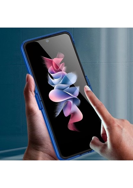 Samsung Galaxy Z Flip 3 Menteşe Cilt Hissi Sert Cep Telefonu Kılıfları (Yurt Dışından) fiyatları